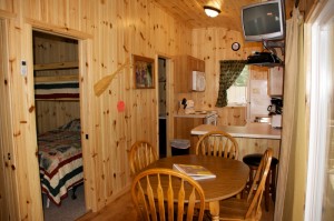 Cabin 1 Hummingbird - dining area   