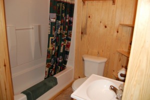 Cabin 2 Walleye - full bath